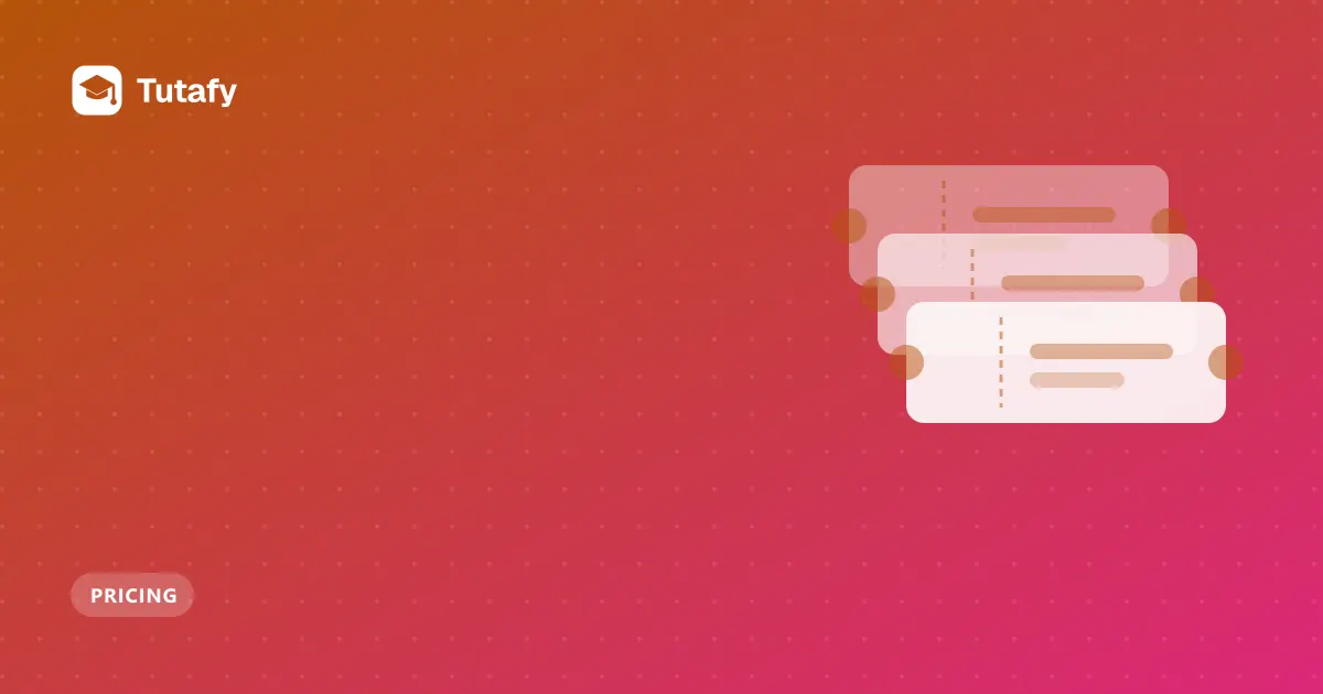 Illustration of a stack of lesson tickets, for tutoring lesson packages